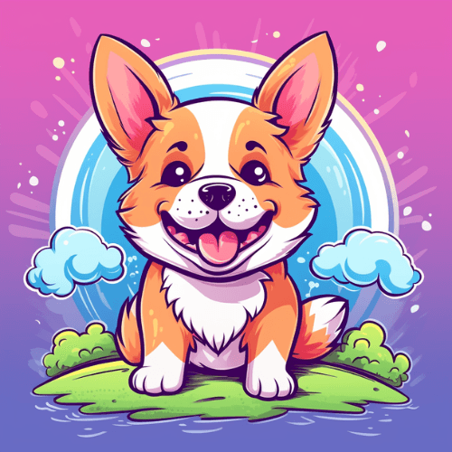 Corgi Puppy Coloring Book with an image of a Corgi puppy on the cover.