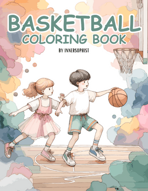 Basketball Coloring Book Cover