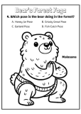 Bear's Forest Yoga Coloring Page 47