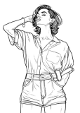 Casual Chic Coloring Page 55