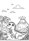 Dinosaur Coloring Page 8