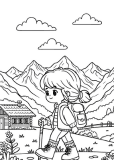 Hiking Adventure Coloring Page 35