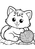 kitten Coloring Page 13