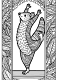 lemur acrobat Coloring Page 23