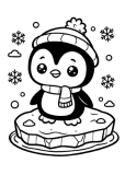 penguin Coloring Page 19