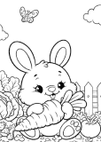 Rabbit Coloring Page 5