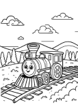 train Coloring Page 17