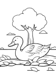 goose lake Coloring Page 27