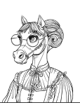 Indie Horse Coloring Page 50