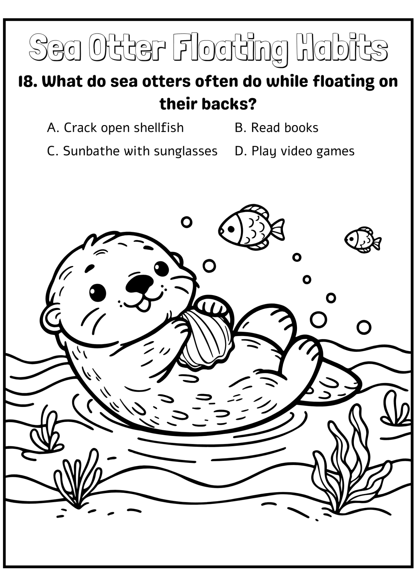 Kitten Playtime Coloring Page