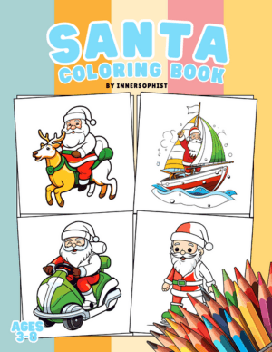 Santa Claus Coloring Book Cover