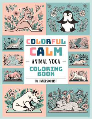 Animal Yoga Coloring Book Cover