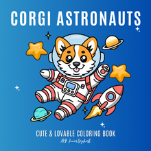 Corgi Astronauts Coloring Book Cover